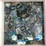 Natural Agate Stone Counter Desk Table, Cafeteria Console Bar Coffee Table Decor