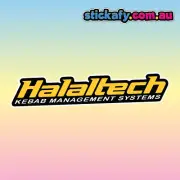 Halaltech Kebab Management Sticker | Vinyl Car Decal Funny Aussie Meme Adult