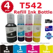 4X Compatible T542 542 EcoTank Pigment Ink Bottle For Epson ET5800 ET5170 ET5150