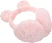 [AKOOSY] Warm Earmuffs for Women Cute Plush Ear Protection for Outdoor Activities Fuzzy Design Winter Accessory for Stylish Ear Warmth