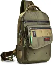 NICGID Sling Bags, Chest Shoulder Backpacks Crossbody Purse Army Green-385