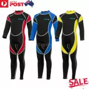 Kids Wetsuit Full Length Watersport Neoprene Childrens Suit Full Body Age 1-14