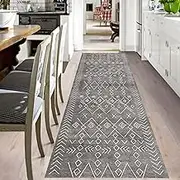 Hallway Runner Rug 100-600cm Carpet Runner Heavy Duty Entrance Mat Non-Slip, Large Runner Dirt Trapper Carpet, Narrow Carpet Runner Runner Mat, Washable Area Rug(120x450cm)