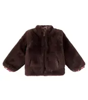 [Scotch & Soda Kids] Scotch & Soda Kids Reversible faux shearling bomber jacket Y 6 brown