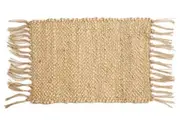 (Set of 4) Rectangle Jute Placemats 30x45 CM Dinning Table Tableware Chandan