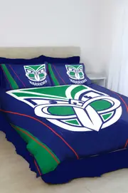 New Zealand NZ Warriors NRL KING Bed Quilt Doona Duvet Cover & Pillow Cases Set NEW