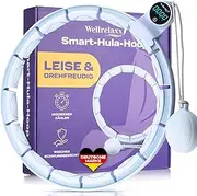 Smart Hula Hoop Test Winner Quiet and Rotating with Counter Hula Hoop with Weight Ball Circumference 70-110 cm Hullahub Hoop with Ball for Training with Fun Hula Hoop Adult