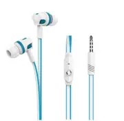 2 Pcs JM26 Fashion Design In-Ear Flat Wired Earphone
