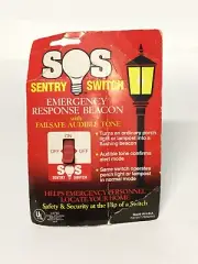 Vintage 1990's SOS SENTRY SWITCH EMERGENCY RESPONSE BEACON New in Package