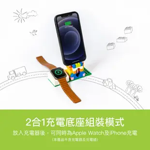 SwitchEasy 魚骨牌 Blocks Apple Watch 8/7/6/5/4/SE DIY積木手錶架 樂高