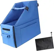 ａ aternee Folding Bike Storage Box Travel Case Oxford Portable Protective Zipper with Dust Cover for Camping 14-16inch Foldable Bikes, Blue