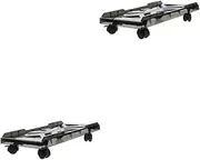COHEALI 2sets Computer Tower Stand Adjustable Mobile CPU Stand with Caster Wheels Fits Gaming Desk Office Home 4roll*2