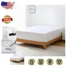 Super Soft 16" Deep Pocket King Size Bamboo Rayon Fitted Sheet in Bright White
