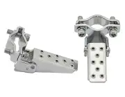 NEW! Bicycle Steel Foldable Folding Fork Foot Step Pegs Chrome Bike BMX MTB