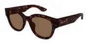 Alexander McQueen AM0509SA Asian Fit 002 Men's Sunglasses Tortoiseshell Size 55