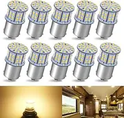 Defvnsy P21W 1156 BA15S LED Bulb 1141 1003 7506 Bulbs 3014 50SMD Super Bright White 12V LED Light Bulb Replacement for Car Backup Reverse Lights, Tail Parking Lights, Trailer, Camper RV Interior Light