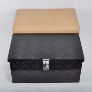 MT018018 Aluminum Tool Box Black, 20"* 12"* 9.5", five stripes, single lock, sin