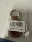 For Apple AirTag Leather Case Air Tag Protective Keyring Tracker Cover Brown