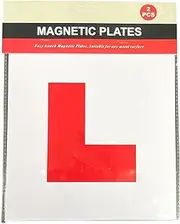 Fully Magnetic 2 Packs L Plates for Car, Car & Motorcycle Accessories for New Drivers, Learner