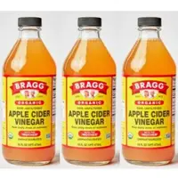 在飛比找蝦皮購物優惠-無糖生酮 Bragg 阿婆 有機蘋果醋16oz三罐(店到店免