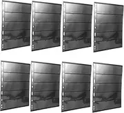 CORHAD Preserve Your Stamp Binder 10 Artistic Pages and Coin Album Refills for Collectors Black