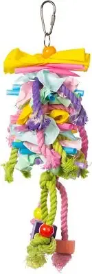 Prevue Pet Products Preen & Pacify Creations Short Stack Bird Toy, Parrot Toy