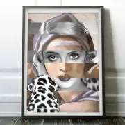 Michelangelo's Sibilla Delfica & Bette Davis - Poster Canvas Artwork