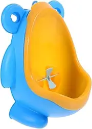 OFFIGAM 1Pc Cartoon Frog Boy Pee Trainer Portable Urinal for Durable Material for Potty Training Engaging Rotating Water Wheel Design Space Saving