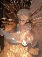 Vintage Christmas NOMA Angel Soft-Glo Porcelain Angel Tree-Top Or Centerpiece