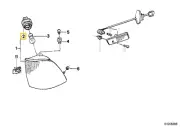 Bulb socket for turn signal for BMW E-32