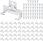uxcell 50 Pcs Recessed Light Clips Downlight Housing C Clips, 304 Stainless Steel Can Light Clip with Fixture Screws for Down Light Recessed Lighting, Works with Torsion Spring