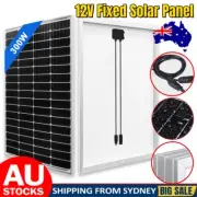 300W Mono Fixed Solar Panel 12V Home Caravan Camping Charging Charger Battery AU