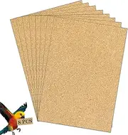 Gravel Paper for Bird Cage,Birdcage Liner Papers Cuttable Gravel Liner Sea Sand Paper Pet Animal Cages Cushion Great for Hard-Billed Birds Parrot | Clean Safe & Aids in Digestion (8 PCS - 17" x 11")