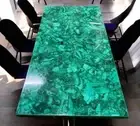 Green Malachite Stone Center Dining Table Random Premium Stone Home Decor