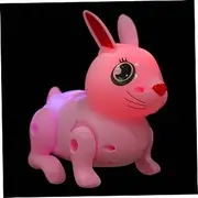 CORHAD 1Pc Emulation Rabbit for Electric Flash Plaything Funny Plaything with Luminous Eyes Safe Material for Imaginative Play and Learning