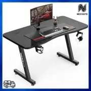 NEW Gaming Desk with Power Outlet & LED Light 60 cm Computer Office Desk