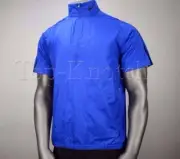 NIKE GOLF Men's 1/2 Zip Short Sleeve Windstopper Pullover - Black Blue - Large