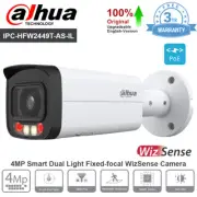 Dahua IPC-HFW2449T-AS-IL 4MP Full Color IR WizSense IP Camera POE Built in MIC