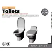 Scene Model OO Gauge 1/76 Toilets