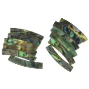 KAISH Ukulele Rosette Paua Abalone Shell Curved Sound Hole Inlay Strips 65x3mm