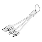 4 Pcs Woven Style Metal Head 8Pin and Micro Usb To Usb Charging Cable With Ring