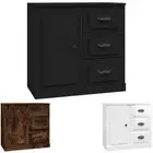 Sideboard Buffet Storage Side Cabinet High Gloss White Engineered Wood vidaXL