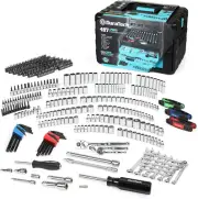 497-Piece Mechanics Tool Set, Include Sae/Metric Sockets, 90-Tooth Ratchet and W