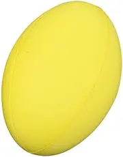 Uncoated Foam Rugby Ball, Yellow
