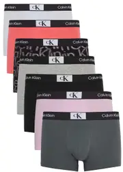 Calvin Klein Logo Stretch-cotton Trunks - set of Seven - Multicoloured - L L