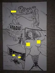Massey CAVEWOMAN RETURN TO LABYRINTH 1 pg 18 SEXY CAVEWOMAN HUGE HEADLIGHTS