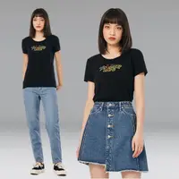 在飛比找momo購物網優惠-【Lee 官方旗艦】女裝 短袖T恤 / 多彩框邊 氣質黑 標