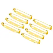 100 Pcs Safety Bar Pins,for Name Tags, Jewelry Making (Gold Tone, 35mm)