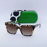 Kate Spade HARLOW/G/S 0SX7 LA Light Havana/Brown Gradient Polarized 55-20-140...