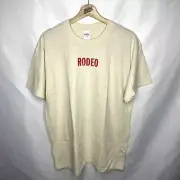 Travis Scott Cactus Jack Rodeo Hip Hop Rap Tour Merch Tee in Natural L
